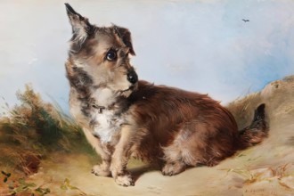 A Terrier Dog, 1852. Creator: James Cassie.