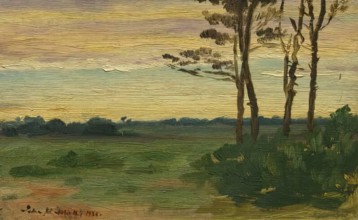 Landscape with Trees, 1923. Creator: John Mitchell.