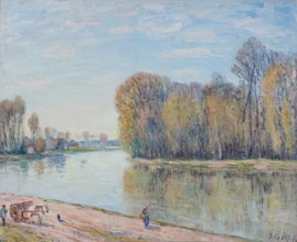 Les Bords du Loing, 1897. Creator: Alfred Sisley.