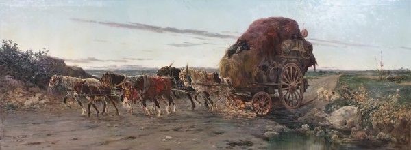 Dawn in The Roman Campagna, c1889. Creator: Aurelio Tiratelli.