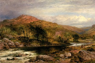 Autumn in North Wales, 1867. Creator: Benjamin Williams Leader.
