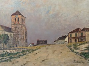 Village de Seine-et-Marne, c1890-1930. Creator: Ferdinand Jules Albert Gosselin.