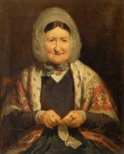 Miss Christian Kennedy (An Old Lady Knitting), c1840. Creator: James Cassie.