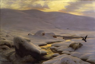 The Weary Waste Of Snow, Forest Of Birse, c1898. Creator: Joseph Farquharson.