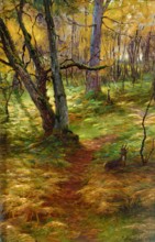 Woodland Scene, c1900s. Creator: Joseph Farquharson.