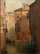 Canal, Venice, c1910-1940. Creator: Marianne L Trench.