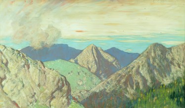 Helvellyn and Cachedicam, c1920s. Creator: Charles John Holmes.