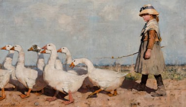 To Pastures New, 1883. Creator: Sir James Guthrie.