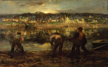 Salmon Fishers on the Dee at Kirkcudbright, c1880s. Creator: William Stewart MacGeorge.