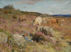 The Herd Girl, 1902 - 1906. Creator: William Walls.