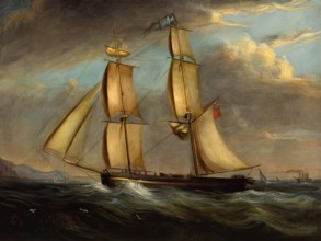 The Brig 'Manly', 1834. Creator: John Phillip.