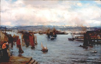 Aberdeen Harbour, 1897. Creator: David Farquharson.