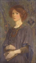 Portrait of Rachel Annand Taylor, 1907. Creator: John Duncan.