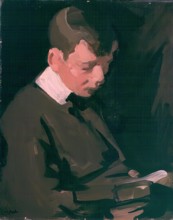 Boy Reading, c1903. Creator: Samuel John Peploe.