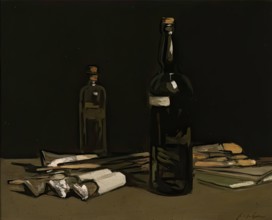 Still Life, Painter's Materials, 1900 - 1905. Creator: Samuel John Peploe.