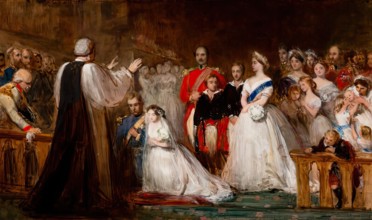 Sketch for "The Marriage of the Princess Royal", 1858. Creator: John Phillip.