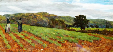 Landscape with Figures, c1870s. Creator: George Reid.