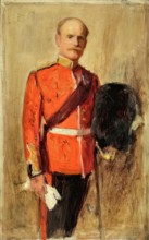 Man in Guards' Uniform, c1890-1910. Creator: George Reid.