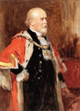 Sir James Hoy, (1837-1908),  Lord Mayor of Manchester, c1902. Creator: George Reid.