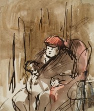 Lord Panmure - sketch, c1847. Creator: John Phillip.