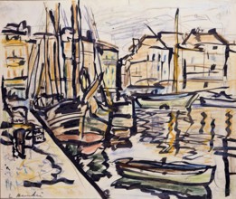 Quayside, 1925-1931. Creator: George Leslie Hunter.
