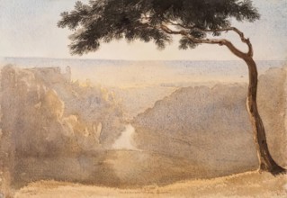 Maecenas' Villa, Tivoli, 1824. Creator: James William Giles.