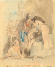 The Guerilla Taking Leave of his Confessor, 1827. Creator: David Wilkie.