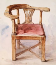 Corner Chair, c1837-1867. Creator: John Phillip.