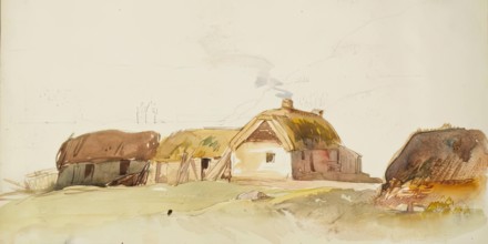 Farm Buildings, c1840s. Creator: John Phillip.