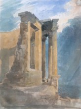 Temple of Vesta at Tivoli, 1824. Creator: James William Giles.