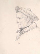 Man Wearing a Tam o’ Shanter Hat, c1850s. Creator: John Phillip.