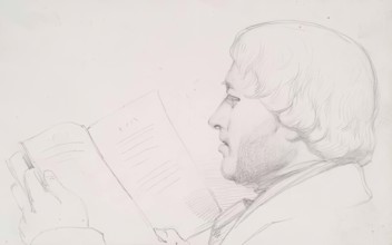 A Man Reading, c1830s. Creator: John Phillip.