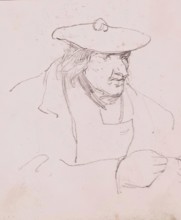 Study of Man (half-length), c1830s. Creator: John Phillip.