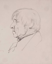 Profile of Man (head and shoulders), c1830s. Creator: John Phillip.