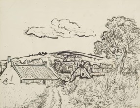 Cottages, Fife, 1925-1931. Creator: George Leslie Hunter.