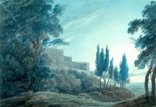 Villa d'Este, Tivoli, 1778. Creator: John Robert Cozens.