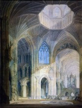 Interior of Ely Cathedral - North Transept and Chancel, 1797. Creator: JMW Turner.
