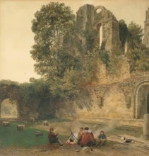 Ruins of a Bishop's Palace, Lincoln, 1825-1849. Creator: Peter de Wint.
