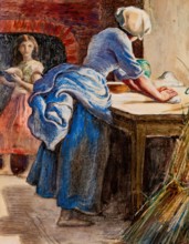 Parable-The Leaven, c1860. Creator: John Everett Millais.