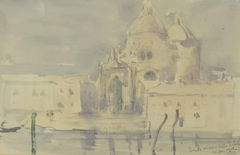 Santa Maria della Salute, 1918. Creator: Martin Hardie.