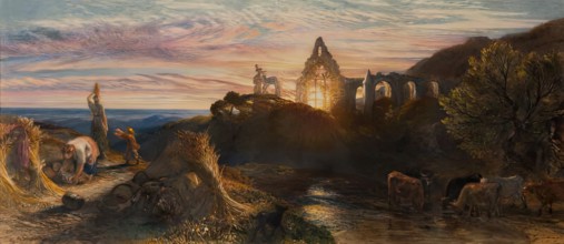 Harvesting, 1863. Creator: Samuel Palmer.