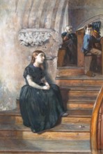 The Orphan (Hearing The Word), 1866. Creator: George Reid.