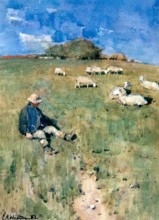 The Young Shepherd, 1883. Creator: Edward Arthur Walton.