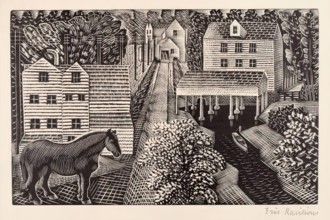 The Water Mill, c1935. Creator: Eric Ravilious.