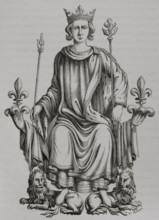 The monarch on his throne, 16th century, (1877).  Creator: Unknown.