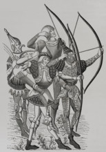 French archers of the 15th century, (1877).  Creator: Unknown.