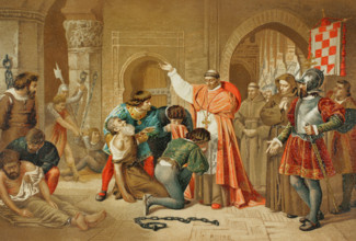 The Spanish conquest of Oran (May 17, 1509), 1890.  Creator: Unknown.