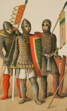 Warriors, Holy Roman Empire, 1000-1100, (1884). Creator: Unknown.