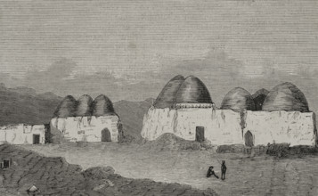 Traditional houses in Gundan, Afghanistan, 1878.  Creator: Unknown.