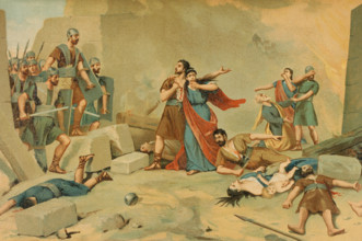 Siege of Numantia by Roman troops, 133 BC (1888).  Creator: Unknown.